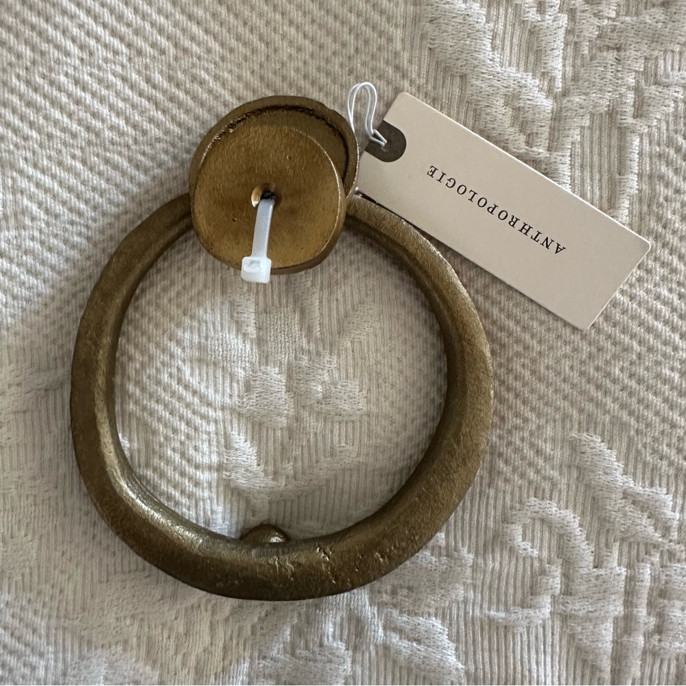 Anthropologie Ania Brass Door Knocker - Picture 4 of 10